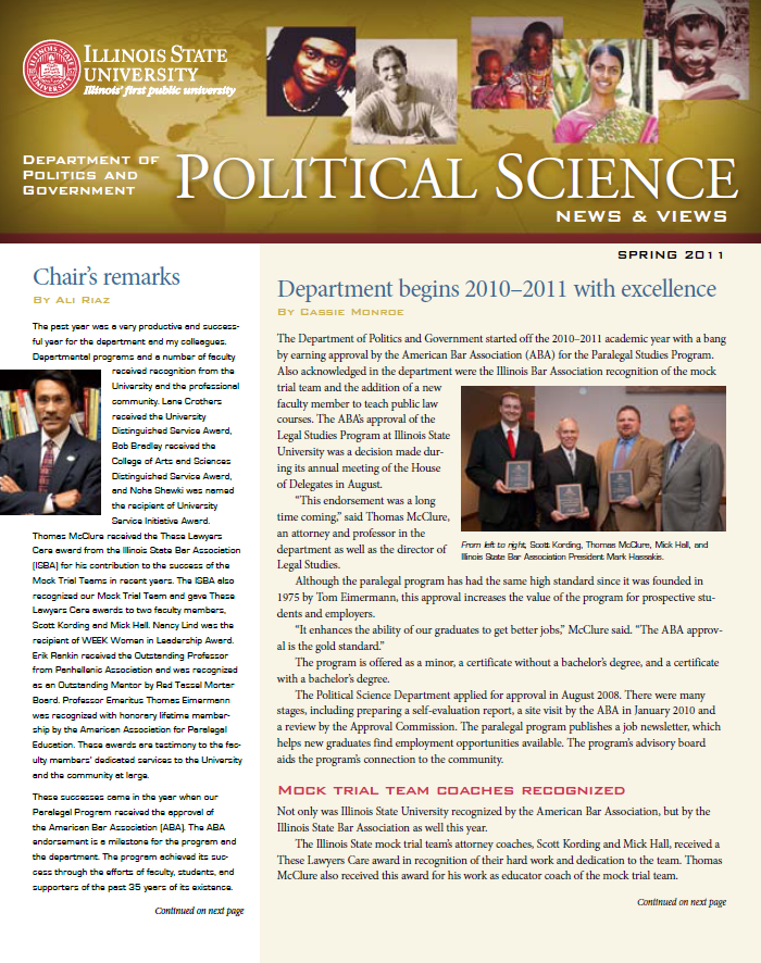 2011 POL Newsletter Cover